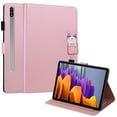 thumbnail image 1 of Allytech Galaxy Tab S8 2022 Case, Galaxy Tab S7 2020 Case Model SM-X700 X706 T870 T875 T878, Slim Flip Cover Auto Sleep Wake Multi Angle Stand Case Cover for Samsung Galaxy Tab S8/S7 11-Inch -Rosegold, 1 of 1