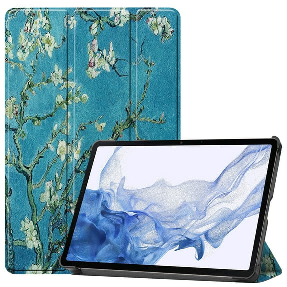 Allytech Galaxy Tab S8 2022 / Tab S7 2020 11 Inch Case (SM-X700/706/T870/T875), Slim Soft TPU Smart Stand Shockproof Back Cover Auto Wake/Sleep Cover for Galaxy Tab S8 S7 11" - Blossom