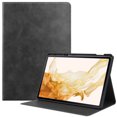 thumbnail image 1 of Allytech Galaxy Tab S8 Plus 2022 X800 Case Galaxy S7 FE 2021 T730/ S7 Plus 2020 12.4" T970 Case with S Pen Holder, Slim Leather Anti-Slip Stand Folio Cover Smart Shell with Auto Wake/Sleep - Black, 1 of 8
