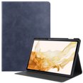 thumbnail image 1 of Allytech Galaxy Tab S8 Plus 2022 X800 Case Galaxy S7 FE 2021 T730/ S7 Plus 2020 12.4" T970 Case with S Pen Holder, Slim Leather Anti-Slip Stand Folio Cover Smart Shell with Auto Wake/Sleep - Darkblue, 1 of 8