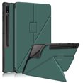 thumbnail image 1 of Allytech Galaxy Tab S8 Ultra Case 14.6-inch SM-X900 X906,Ultra Slim Flip Folding Stand Auto Sleep Wake Smart Cover Shockproof Durable PU Leather Case for Samsung Galaxy Tab S8 Ultra 14.6" -Darkgreen, 1 of 9