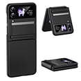 thumbnail image 1 of Allytech for Galaxy Z Flip 3 Case with Hinge Protection, Ultra Thin Shockproof Anti-Drop Heavy Duty Semi-Auto Hard PC Back Protective Case for Samsung Z Flip3 5G 2021, Black, 1 of 8