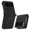 thumbnail image 1 of Allytech Galaxy Z Flip 3 Case with Credit Card Slots, Anti-Scratch PU Leather & PC Shockproof Folio Flip Case for Samsung Galaxy Z Flip 3 2021, Black, 1 of 5