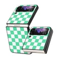 thumbnail image 1 of Allytech Galaxy Z Flip 3 Cover, Flip 3 Case, Drop Protection Scratch Resistant Women Men Girls Plastic Protective Phone Cases Cover for Samsung Galaxy Z Flip 3 5G 2021, Plaid Pattern Green, 1 of 8