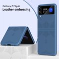 thumbnail image 1 of Allytech Galaxy Z Flip 4 Case 2022, Premium PU Leather [Camera Lens Protectors] Drop Proof Scratch Resistant Anti-Fingerprint Full Protective Phone Case Cover for Samsung Galaxy Z Flip4 5G, Royalblue, 1 of 8