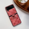 thumbnail image 1 of Allytech Galaxy Z Flip 4 Case, Flip 4 Cover, PC Shell with Finger Ring Drop Protection Lightweight Thin Lovely Cartoon Cute Bear Phone Protective Cover Case for Samsung Galaxy Z Flip4 5G 2022, Pink, 1 of 8