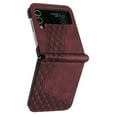 thumbnail image 1 of Allytech Galaxy Z Flip 4 Case with Credit Card Slots, Anti-Scratch PU Leather & PC Shockproof Folio Flip Case for Samsung Galaxy Z Flip 4 2022, Winered, 1 of 5