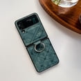 thumbnail image 1 of Allytech Galaxy Z Flip 4 Case, Flip 4 Cover, PC Shell with Finger Ring Drop Protection Lightweight Thin Lovely Cartoon Cute Bear Phone Protective Cover Case for Samsung Galaxy Z Flip4 5G 2022, Green, 1 of 8