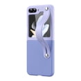 thumbnail image 1 of Allytech Galaxy Z Flip 5 Case, Z Flip 5 Cover, With Wristband Stand Silicone Drop Protection Anti-Scratch Protective Back Case for Samsung Galaxy Z Flip 5 - Purple, 1 of 6