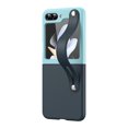 thumbnail image 1 of Allytech Galaxy Z Flip 5 Case, Z Flip 5 Cover, With Wristband Stand Silicone Drop Protection Anti-Scratch Protective Back Case for Samsung Galaxy Z Flip 5 - Navyblue, 1 of 6