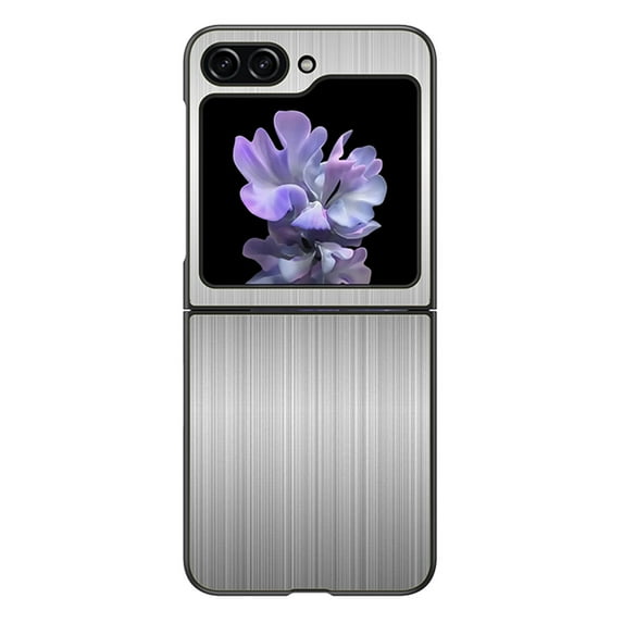 Allytech Galaxy Z Flip 6 5G Case, Samsung Z Fold 6 Cover, Heavy Duty Shockproof Metal Back Cover Anti-Scratch Protective Case Cover for Samsung Galaxy Z Flip 6 5G - Black