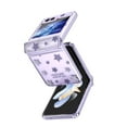thumbnail image 1 of Allytech Galaxy Z Flip 6 Case, Stars Design Hinge Protection Shockproof Slim Fit Shell Cover Anti-Scratch Transparent Clear Back Cover Phone Case for Samsung Galaxy Z Flip6 - Purple, 1 of 7