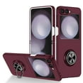 thumbnail image 1 of Allytech Galaxy Z Flip 6 Case With Ring Holder Stand Shockproof Protective Anti-Scratch Hybrid Case Cover for Samsung Galaxy Z Flip 6 - Winered, 1 of 9