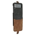 thumbnail image 1 of Allytech Galaxy Z Flip4 5G Phone Cases, Premium PU Leather Drop Proof Hinge Protection Anti-Scratch Kickstand Wrist Strap Hard PC Back Folio Flip Case Cover for Samsung Galaxy Z Flip 4 5G, Brown, 1 of 4