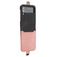 thumbnail image 1 of Allytech Galaxy Z Flip4 5G Phone Cases, Premium PU Leather Drop Proof Hinge Protection Anti-Scratch Kickstand Wrist Strap Hard PC Back Folio Flip Case Cover for Samsung Galaxy Z Flip 4 5G, Pink, 1 of 4