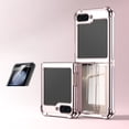 thumbnail image 1 of Allytech Galaxy Z Flip6 Case Clear, With 1 Pcs Outer Screen Protector Shockproof Anti-Yellow Protective Back Cover Phone Case for Samsung Galaxy Z Flip6 6G - Rosegold, 1 of 8