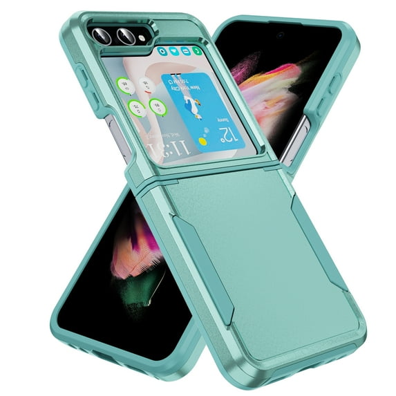 Allytech Galaxy Z Flip6 Case, Z Flip6 Cover, Military Grade Protection Hybrid Anti-Scratch Bumper Phone Case for Samsung Galaxy Z Flip6 5G - Green