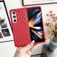 thumbnail image 1 of Allytech Galaxy Z Fold 3 Case, Luxury PU Leather Back Cover Shockproof Anti-Scratch Slim Fit Lightweight Phone Case for Samsung Galaxy Z Fold 3 - Red, 1 of 6