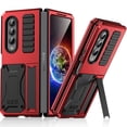 thumbnail image 1 of Allytech Galaxy Z Fold 4 5G Case for Samsung Z Fold 4 2022, Magnetic Kickstand Hinge Protector Shockproof Dustproof Heavy Duty Foldable Case with Screen Protector for  Samsung Galaxy Z Fold4, Red, 1 of 7