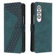 thumbnail image 1 of Allytech Galaxy Z Fold 4 Case with Credit Card Slots, Anti-Scratch PU Leather & PC Frame Shockproof Folio Magnetic Closure Case for Samsung Galaxy Z Fold 4 2022, Green, 1 of 5