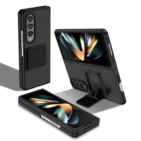 Allytech Galaxy Z Fold 4 Case with Kickstand, Military Grade Protective Shockproof Anti-Scratch Drop Proof Stand Case Cover for Samsung Galaxy Z Fold 4 - Black