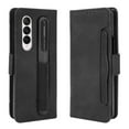 thumbnail image 1 of Allytech for Galaxy Z Fold 4 Case with S Pen Holder, Galaxy Z Fold 4 Wallet Case PU Leather Card Slot Shockproof Flip Phone Cover for Samsung Galaxy Z Fold 4 2022, Black, 1 of 6