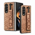 thumbnail image 1 of Allytech Galaxy Z Fold 4 Case with Strap Pencil Holder, Premium PU Leather Drop Protective Shockproof Anti-Scratch Slim Lightwegith Case Cover for Samsung Galaxy Z Fold 4 - Brown, 1 of 8