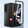 thumbnail image 1 of Allytech Galaxy  Z Fold 5 Case with Front Screen Protector,Full Body Protective Shockproof Anti-Scratch Cards Holder Wallet Case Cover for Samsung Galaxy Z Fold 5 5G - Black, 1 of 11