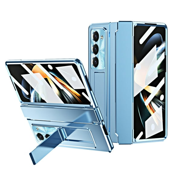 Allytech Galaxy Z Fold 6 5G Case with Build-in Screen Protector & Kickstand, Rugged Hybrid Full Body Shockproof Hinge Protection Phone Case for Samsung Galaxy Z Fold6 - Blue
