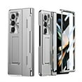 thumbnail image 1 of Allytech Galaxy Z Fold 6 5G Case with Build-in Screen Protector & Kickstand, Rugged Hybrid Full Body Shockproof Hinge Protection Phone Case for Samsung Galaxy Z Fold6 - Silver, 1 of 7