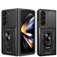 thumbnail image 1 of Allytech Galaxy Z Fold 6 5G Case with Screen Protector, Military Grade Protection Mangetic Case for Car Mount Shockproof Anti-Scratch Ring Holder Stand Case Cover for Samsung Galaxy Z Fold 6-Black, 1 of 10