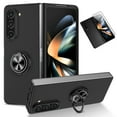 thumbnail image 1 of Allytech Galaxy Z Fold 6 Case with Front Screen Protector, Ring Holder Stand Compatible with Car Mount Not for Magsafe Shockproof Protective Cover Case for Samsung Galaxy Z Fold6 - Black, 1 of 9