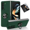 thumbnail image 1 of Allytech Galaxy Z Fold 6 Case with Front Screen Protector, Ring Holder Stand Compatible with Car Mount Not for Magsafe Shockproof Protective Cover Case for Samsung Galaxy Z Fold6 - Darkgreen, 1 of 9
