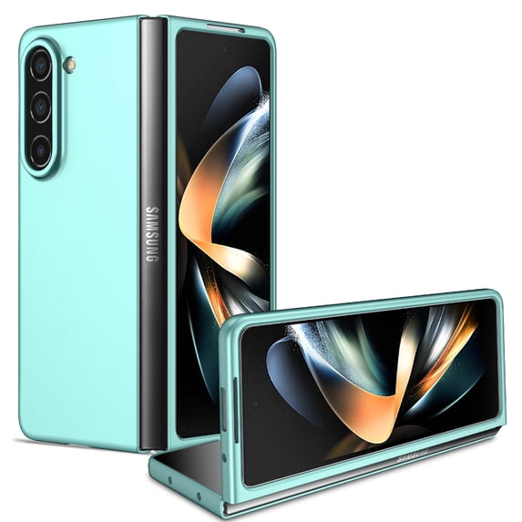 Allytech Galaxy Z Fold4 Case, Samsung Z Fold4 Cover, Ultra Slim Fit Shockproof Lightweight Anti-Scratch Protective Phone Case for Samsung Galaxy Z Fold 4 5G - Skyblue