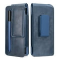 thumbnail image 1 of Allytech Galaxy Z Fold5 Case, Business Type Cover with 360 Rotating Belt Clip S Pen Holder Shockproof PU Leather Anti-Scratch Phone Case for Samsung Galaxy Z Fold5 - Blue, 1 of 8