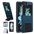 thumbnail image 1 of Allytech Galay Z Flip5 Case with 2 Set Screen Protector, Kickstand Hybrid Protective Shockproof Anti-Scratch Slim Fit Lightweight Case Cover for Samsung Galaxy Z Flip 5 5G - Darkblue, 1 of 10