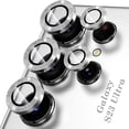 thumbnail image 1 of Allytech Glitter Bling Camera Lens Protector for Samsung Galaxy S23 Ultra, Individual Lens Protector Sparkly Bling S24 Ultra Camera Cover Ring Clear Tempered Glass 9H Case Friendly, Silver, 1 of 7
