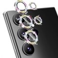 thumbnail image 1 of Allytech Glitter Bling Camera Lens Protector for Samsung Galaxy S23 Ultra, Individual Lens Protector Sparkly S24 Ultra Camera Cover Ring Clear Tempered Glass 9H Case Friendly, Multicolour, 1 of 7