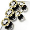 thumbnail image 1 of Allytech Glitter Bling Camera Lens Protector for Samsung Galaxy S24 Ultra, Individual Lens Protector Sparkly Bling S24 Ultra Camera Cover Ring Clear Tempered Glass 9H Case Friendly, Gold, 1 of 7