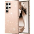 thumbnail image 1 of Allytech Glitter Bling Case for Samsung Galaxy S24 FE, [Non-Yellowing] [Four Corners Drop Protection] Soft TPU Bumper Shockproof Slim Lightweight Translucent Cover for Women Girls - Gold, 1 of 8
