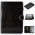 thumbnail image 1 of Allytech Glitter Case for Amazon Fire Max 11 Tablet 13th Gen 2023 Released, Slim Fit PU Leather Folio Stand Pencil Holder Multi Angle Viewing Stand Shockproof Case for Fire Max 11 - Black, 1 of 6