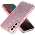 thumbnail image 1 of Allytech Glitter Case for Samsung Galaxy S22 5G 2022, Crystal Clear Bling Sparkly Shiny Soft Flexible TPU Slim Drop Protection Shock-Absorption Case for Galaxy S22 6.1" 2022 Released [5G], Pink, 1 of 7