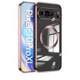 thumbnail image 1 of Allytech for Google Pixel 10 Pro XL Case Clear, Magnetic Case Compatible with Magsafe Wireless Charging Anti-Yellow Shockproof Bumper Hard PC Back Cover Case for Google Pixel 10 Pro XL - Rosegold, 1 of 6