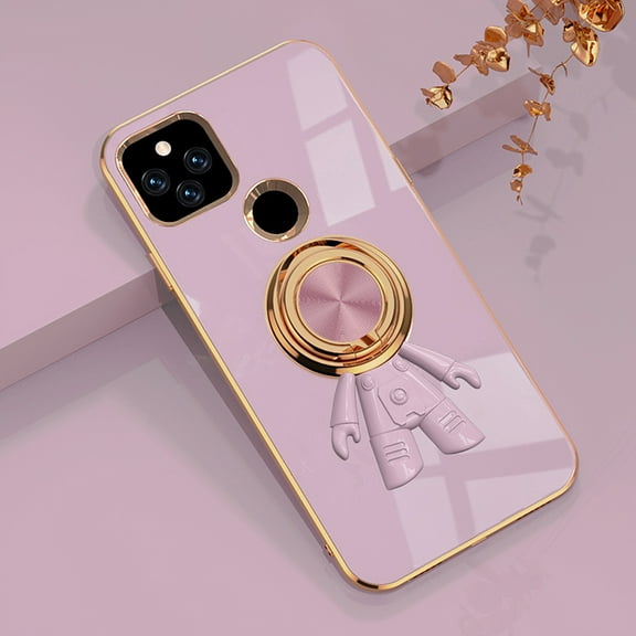 Allytech for Google Pixel 5A Case 5G, Slim Fit Protective Phone Case Cover with Ring Holder Kickstand Fit Magnetic Car Mount Feature Cover for  Google Pixel 5A 5G 6.2" 2021, Purple