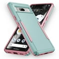 thumbnail image 1 of Allytech Google Pixel 6a Case 6.1" - Heavy Duty Shockproof Protective Anti-Scratch Slim Fit Dual Layers Hybrid Back Cover Shell Case for Google Pixel 6a - Green+Pink, 1 of 7