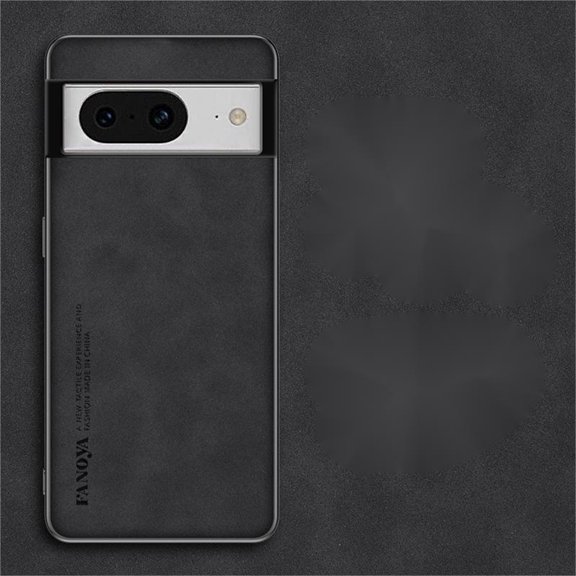 Allytech Google Pixel 7 Case, Ultra Slim Lightweight Luxury PU Leather Skin-Friendly Case, Shockproof Dustproof Anti-Fingerprint Screen Lens Protection Cover for Google Pixel 7 - Black