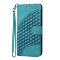 thumbnail image 1 of Allytech Google Pixel 7 Pro Wallet Case, 3D Geometric Lattice PU Leather Flip Folio Stand Card Slots Hand Wrist Strap Wallet Phone Case for Google Pixel 7 Pro, Lightblue, 1 of 8