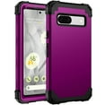 thumbnail image 1 of Allytech Google Pixel 7A Case with Screen Protector - Rugged Hybrid PC Cover Military Grade Protection Shockproof Anti-Scratch Corner Protective Case Cover for Google Pixel 7A 6.1" - Purple, 1 of 6