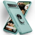 thumbnail image 1 of Allytech for Google Pixel 7a Case Cover, with Ring Holder Stand Hybrid Rugged Protective Shockproof Bumper Case Cover for Google Pixel 7A 6.1" - Green, 1 of 9