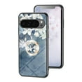 thumbnail image 1 of Allytech Google Pixel 8 Case with Glitter Ring Holder, Flower Pattern Fashion Desing Protective Shockproof Anti-Scratch Slim Lightweight Case Cover for Google Pixel 8 - Blue, 1 of 8